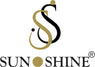 Gold logo with 'S' and 'Sunshine' text on a black background